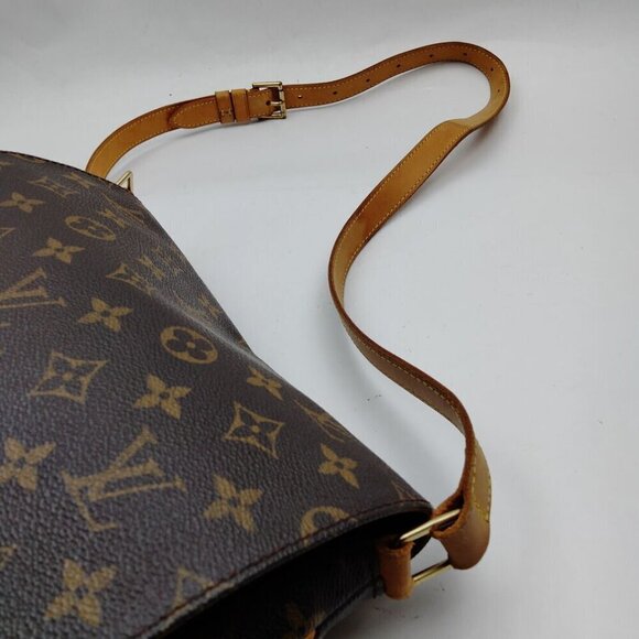 100% Authentic Louis Vuitton Musette Brown Monogram Shoulder Bag 285-041424 - Picture 4 of 9